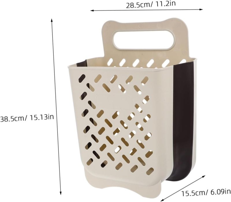 Bathroom Wall Laundry Basket Collapsible Easy Cleanup Large Capacity Stylish Home Storage - Image 2