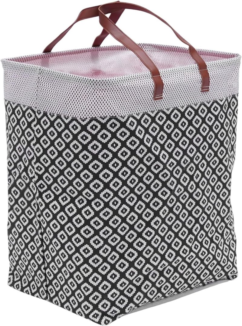 15.7x11.8x19.7" Collapsible Cloth Canvas Foldable Storage Basket Laundry Basket Toy Hamper